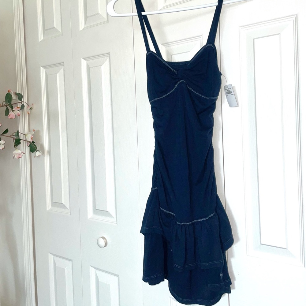 A&F (girls) fitted mini navy blue dress